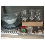 Glassware, Trays, Bowls