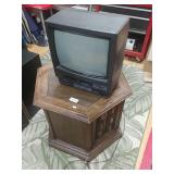 Hexagon Table And Tv