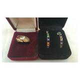 Earrings and ring, look @ pics