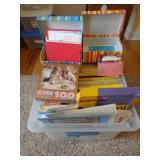 lot of stationary items, craft paper, cards,