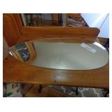 Tear drop shaped mirror approx 20" long