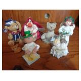 Lot of small figurines, most ceramic, look @ pics