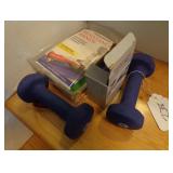Work out items, weights, bands and pedometer