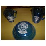 3 pcs Shirley Temple glassware set