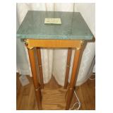 Marble Top Small Stand 28" tall 12" x 12" (top)