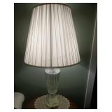 Pair of Clear Glass Table Lamps