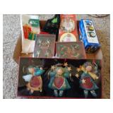 lot of christmas decor items