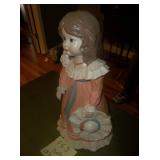 ceramic doll figurine 13" tall