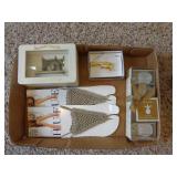 lot of gift items, waterbury clock co sewing