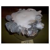 Oyster Shell Candle 6" tall