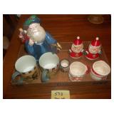 lot of glassware, mugs, salt & pepper shakers