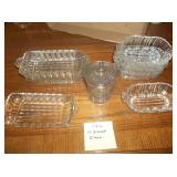 lot of clear glassware