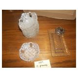 lot of clear glassware 7pcs