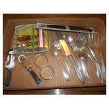 lot of flatware and more
