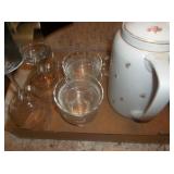 lot of glassware