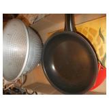 lot of kitchen items, fry pan, etc..