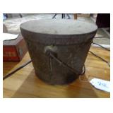 Antique Metal Ice Bucket