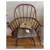 solid wood arm chair