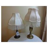"brass" style lamps, non matching
