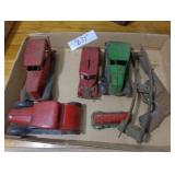 Lot of antique tin cars