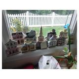 Small Wooden Cutout Buildings / Houses