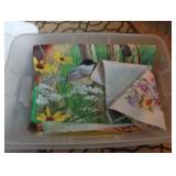 lot of mini yard flags