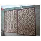 pair of door mats/carpets