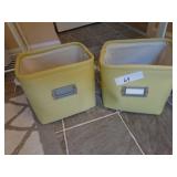 pair of 9" fabric totes