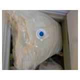 closet shelf lot, space saver bag, blankets, f