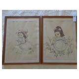 lot of prints, little girl