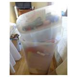 wrapping paper storage tote plus contents