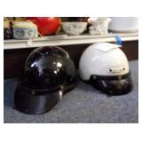 2 Vintage Motorcycle Helmets