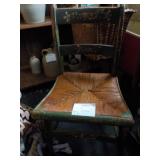 Chair with wicker style seat