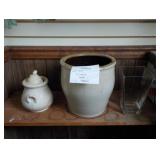 2 Crocks & Vase
