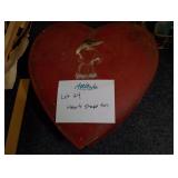 Vintage Heart Shape Tin