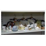 lot of misc glass, cup, saucers & more, look
