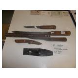 lot of assorted wooden knives