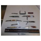 lot of pocket knives (10 knives)
