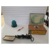 Cremo Cigar Box, Mr. Peanut Pen, Pants Presser,