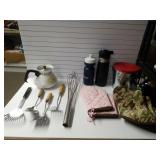 Oven Mitts, Water Bottles, Kitchen Utensils,
