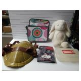Plush Bunny, TMNT Shell, Pencil Box, Star Wars