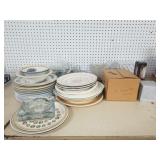 Plates, Glasses, Salt And Pepper Holders