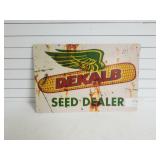 Metal DeKalb Seed Dealer Sign