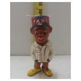 Cast Iron Taxi Person Bank