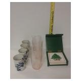 Glasses And Christmas Coasters