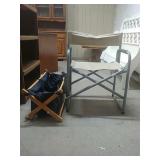 Folding Outdoor Chair & Folding Storage Bin