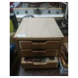 Wood Hardware Organizer & Contents