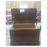 Walnut Bedside Chest (1980 Written On Bottom)