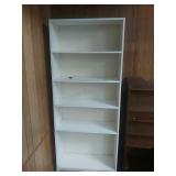 White Shelf With Adjustable Shelves