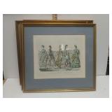 Set Of 4 Framed Fashion Prints